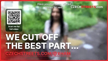 Czech amateur teen Sylvia 18 years old gives risky blowjob at bus stop videos