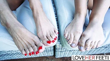 Love Her Feet featuring Alexis Tae and Liz Jordan's tease trailer videos