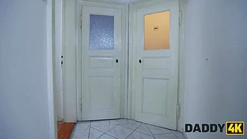 Hot Blonde Girlfriend Cheats On Boyfriend With His Daddy - Ian Scott Fucks Queen Hailey videos