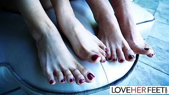 Alexia Anders and Katrina Colt's feet slave clip by Love Her Feet videos