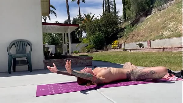 Real naked yoga with Felicity Feline videos