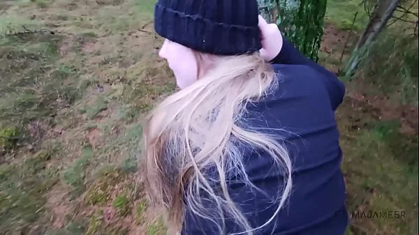 Outdoor sex with cute chubby girl Maja! videos