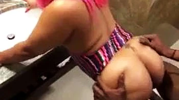 Bathroom sex: Blowjob, Doggy  Big Tits Porn videos