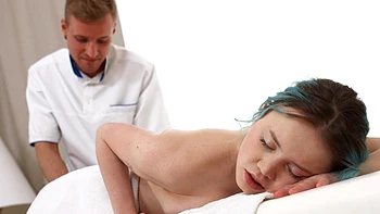 Skinny teen Rebecca Nikson rides masseur Leo Dee’s cock peaches videos