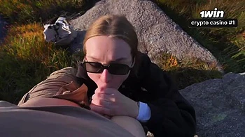 Random ash-blonde whore gave me a public deep throat and gargled out the poison videos
