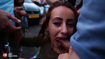Dutch Teen Gets Facial Bukkake Outdoors - Big Cock Deep Throat videos