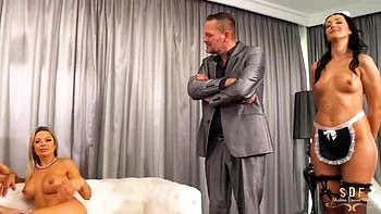 Amirah Adara & Shalina Devine Foursome Blowjob Creampie - The Soubrette Part 2 HD videos