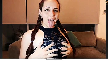 Sloppy deep throat blowjob: Big Ass, Brunette  Small Tits Porn videos