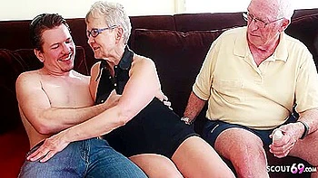 Old Granny Wife And Husband At First Ffm Threesome Sex With Big Dick Boy videos
