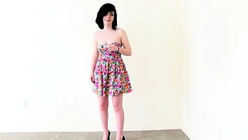 Busty brunette solo masturbation videos