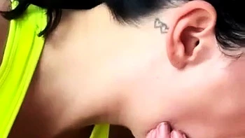 Slutty Babe Gives Amateur Blowjob to Huge Cock at Gym videos