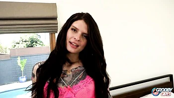 Grooby Girls featuring queen's small tits video videos