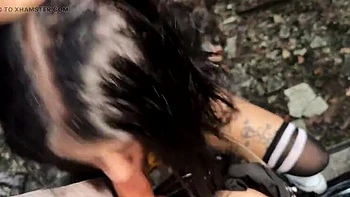 SkinLovers - Alt Girl Date Turns Into Hard Fuck & Deep Blowjob in Abandoned Place videos