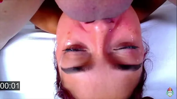 Mega Deep Throat, Corina show her real skills in blowjobs. videos