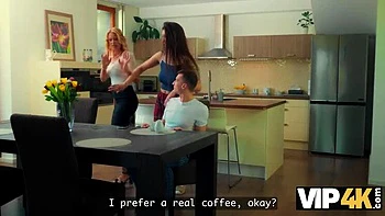 Hot MILF Cheats in Kitchen with Daughter's Boyfriend Big Cock - HD 1080p videos