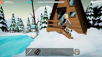 Fuckerman Winter Lovers Complete Gameplay - Huge Tits Teen & MILF Hardcore Threesome Anal Fuck videos