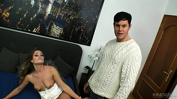 Honour May Squirts, Eat Ass And Gets A Creampie In Front Of Her videos