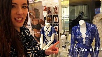 Aleya Sun Wetting Jeans In The Shopping Mall videos