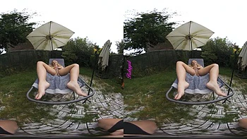 Teasing Frenchie 18.y.o Teen Fingered In Backyard videos