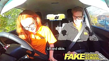 Hot Driving School Creampie In Nerdy Ginger Teen 18+ Hairy Muff videos