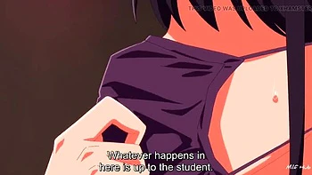 Harder Hentai Sex - Anime Girl Ahegao Cumshot on Big Tits videos