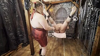 Domina Satana's Extreme CBT Punishment Part 2 - BBW Mistress Tortures Slave Cock videos