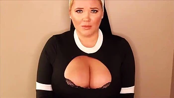 Big Natural Tits Nun Annabelle Rogers Solo Fingering & Dildo Masturbation Orgasm videos