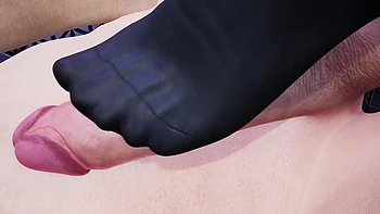Footjob with socks on : 3D porn videos