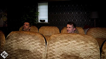 Beautiful Blonde Fucks Two Lads In The Private Cinema videos