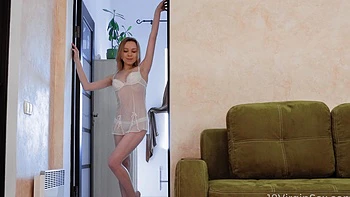 Nina F in sexy lingerie, teasing with her ass videos