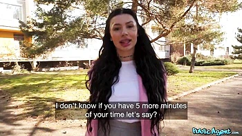 Stunning busty brunette Nala impaled in the cowgirl pose by big cock videos