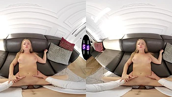 Hot babes Calibri riding cock in steamy virtual reality action videos