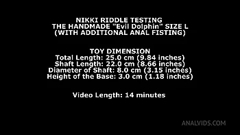 Nikki Riddle Testing The Handmade Dolphin Size XL (With Additional videos