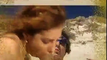 Beach fuck DP 4sum: Doggy, Threesome  Vintage Porn videos