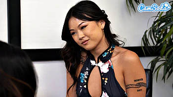 Camsoda - Three sexy sushi lovers suck on cock videos