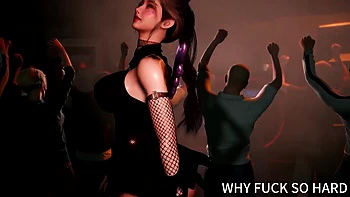 Stripper asiática 3D com peitos enormes pelada videos