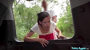 Skinny Brunette Gets Fucked Inside And Outside The Car With Mia Moone And Martin Gun videos