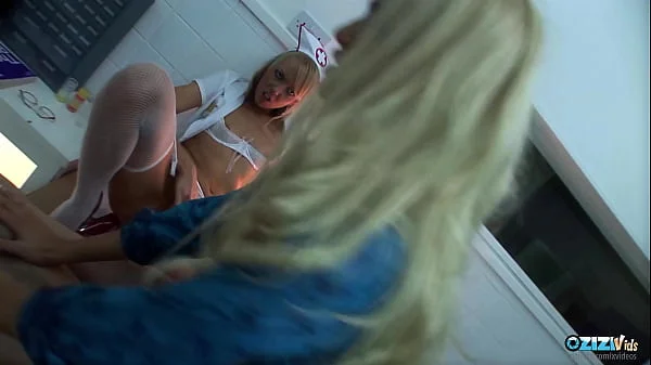 Horny doctor gets to fuck two naughty sluts at once videos