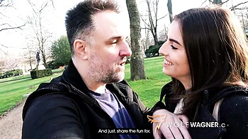 Brunette anal scene with flawless sweetie pie from Wolf Wagner Com videos