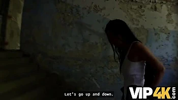 Brunette Cheating Hardcore in Abandoned Building POV videos