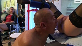 German BDSM Slave Gets Ass Licked & Enema Torment videos