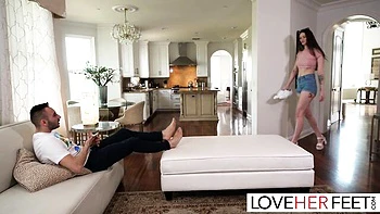 Olivia Madison's Sexy Footjob Threesome videos