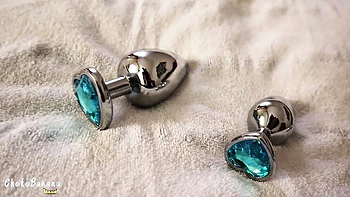 First Time Anal: Chokobanana Tries 3 Size Butt Plugs Solo videos