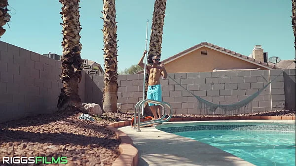 FIT KITTY & SARAH JESSIE FUCK THE POOL GUY videos