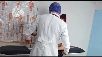 Naughty Redhead Teen Gets Creampie from Gynecologist Doggy POV videos