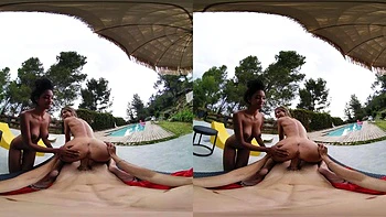 Latina 3D Blasen Dreier Cowgirl & Missionar videos