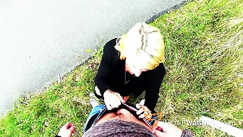 Big Tits Public Blowjob POV in Berlin videos