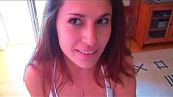 Busty Brunette Strips and Fucks in Bath videos