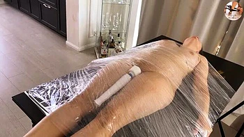 Brunette Amateur Tied Up, Rough Fingering Makes Her Squirt videos