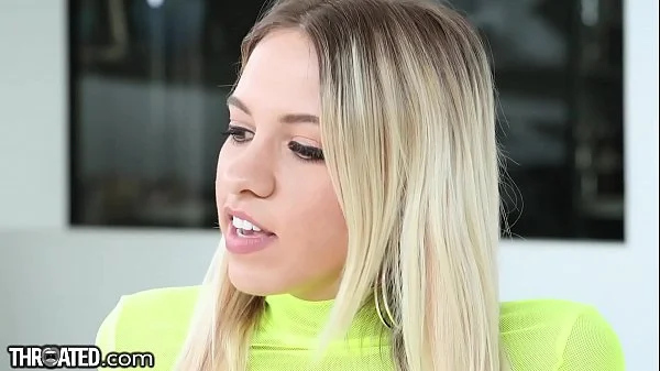 Throated - Teen Khloe Kapri Slobbers On Cock videos